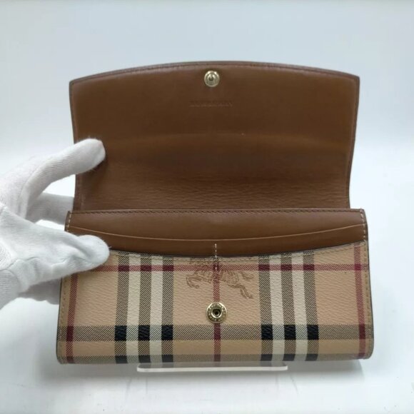 (R792) BURBERY Harris Wallet Haymarket Check Coated - Picture 4 of 8